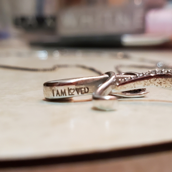 I Am Loved Necklace letter "K" - Picture 3 of 3